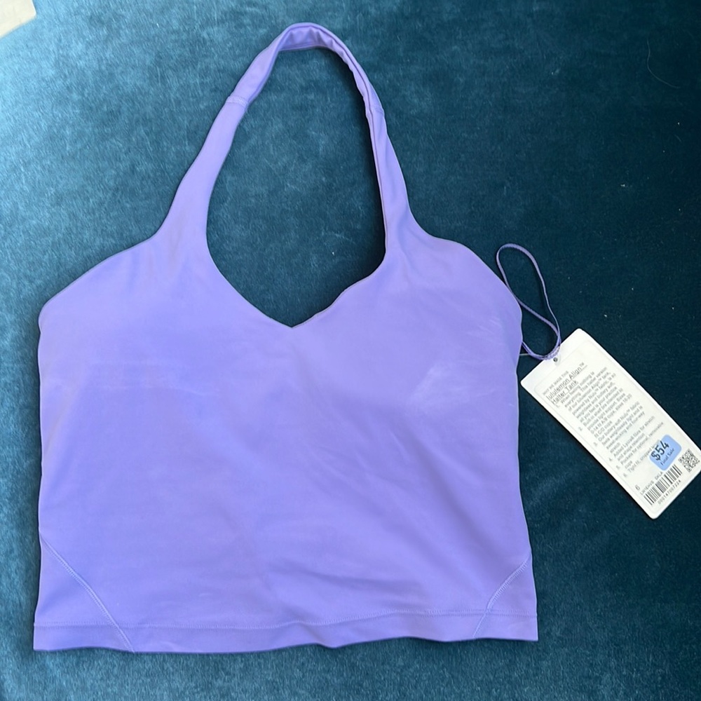 Lululemon align halter top 6 lilac purple lavender cropped